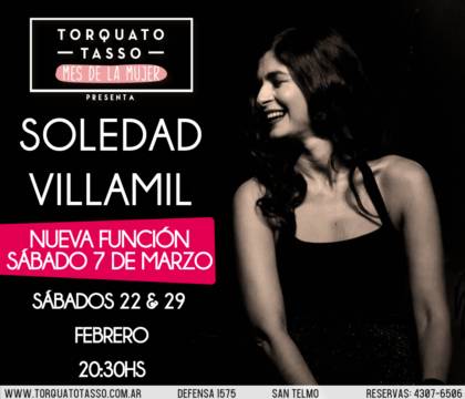Soledad Villamil en concierto