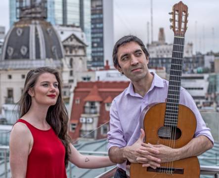 Inés Cuello y Sergio Zabala en concierto