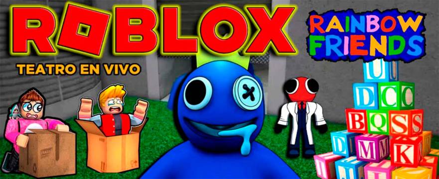 TEatro ROblox - Rainbow Friends - inicio #roblox #rainbowfriends #teatro  #show #game 